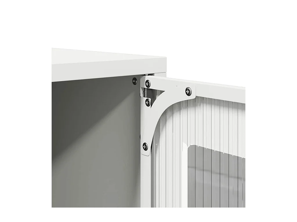 TV-Schrank Weiß 100,5x39x60,5 cm Stahl