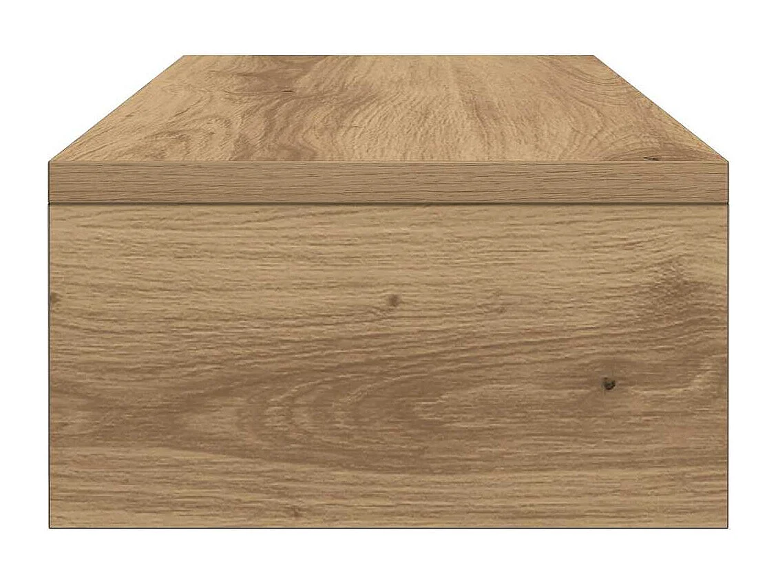 Support de moniteur chêne artisanal 42x24x13 cm bois ingénierie