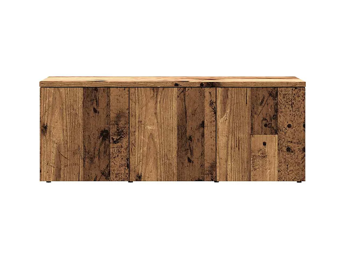 Meuble TV vieux bois 80x34x30 cm bois d'ingénierie