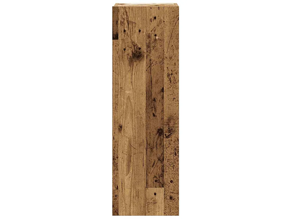 5-delig Tv-meubelset wandmontage bewerkt hout oud houtkleurig