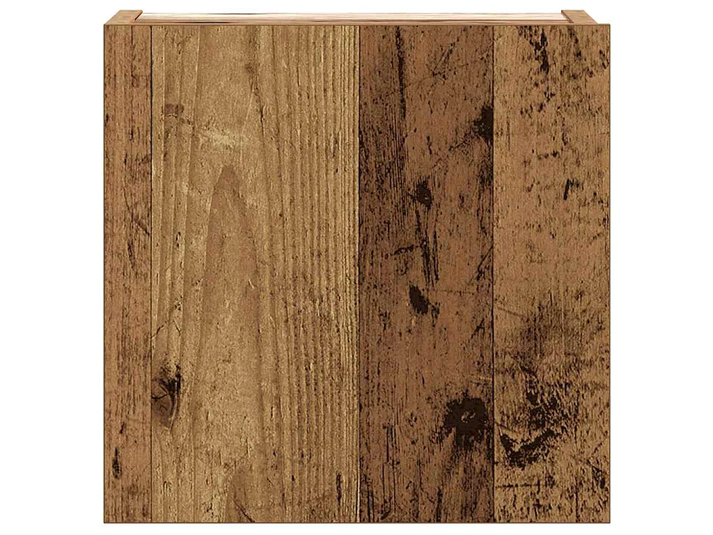 5-delig Tv-meubelset wandmontage bewerkt hout oud houtkleurig