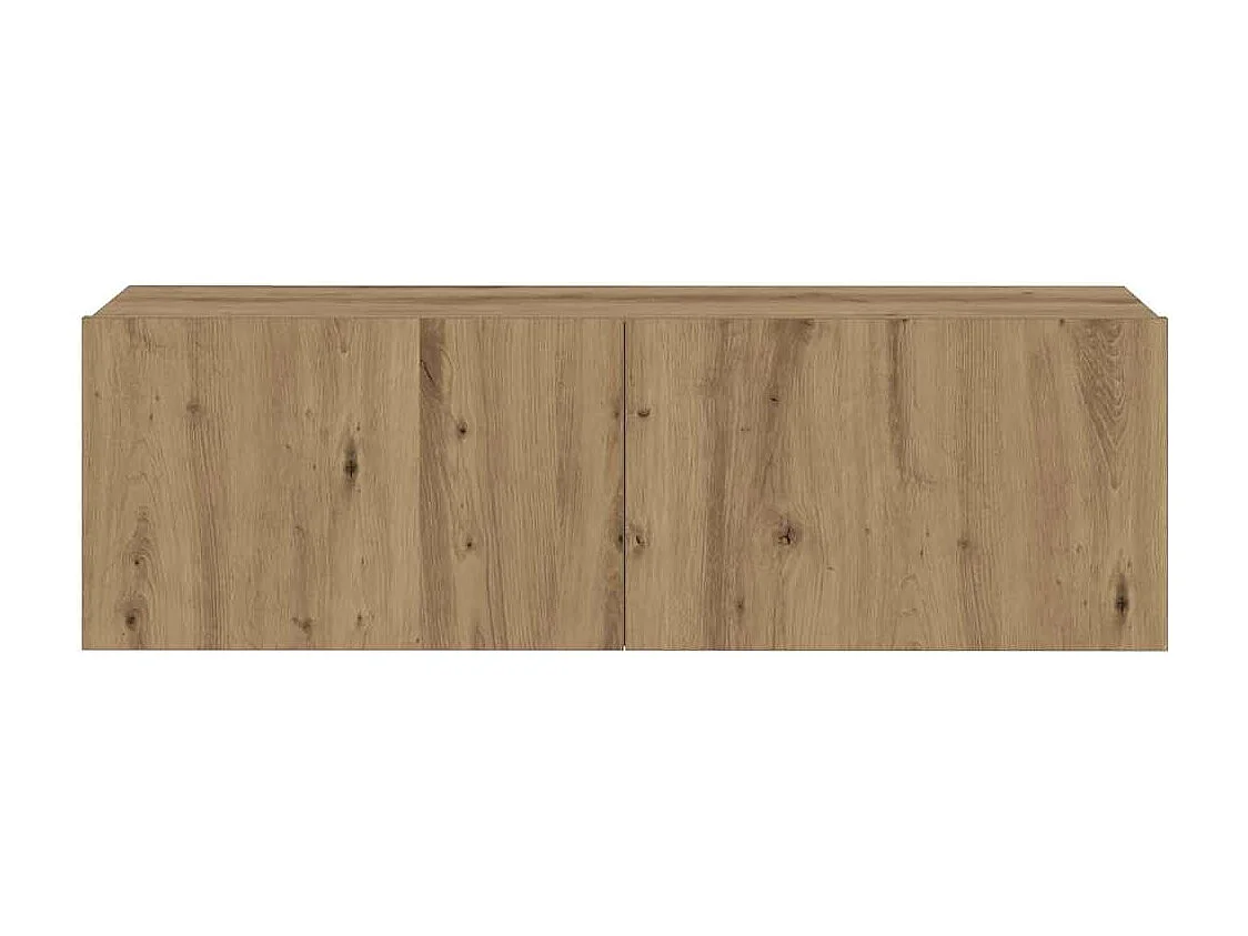 Meubles TV muraux 3 pcs chêne artisanal bois d'ingénierie