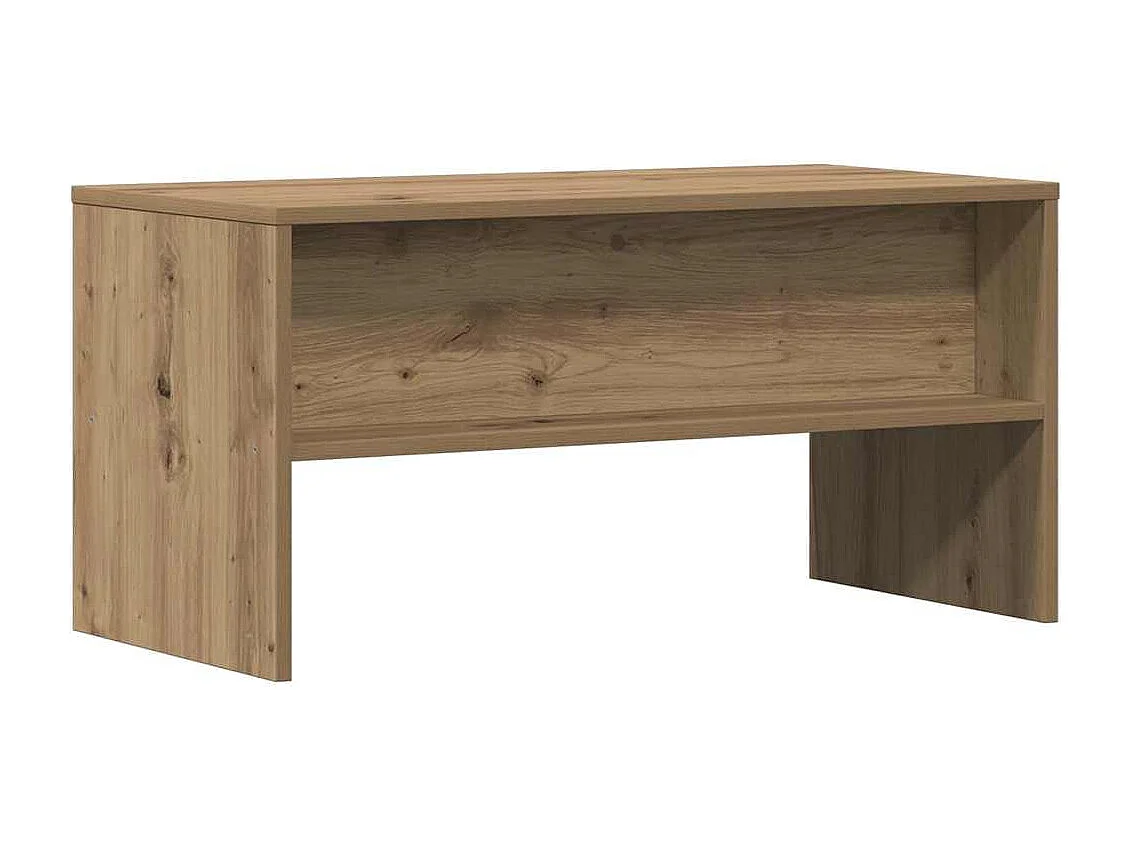 Meuble TV chêne artisanal 80x40x40 cm bois d'ingénierie