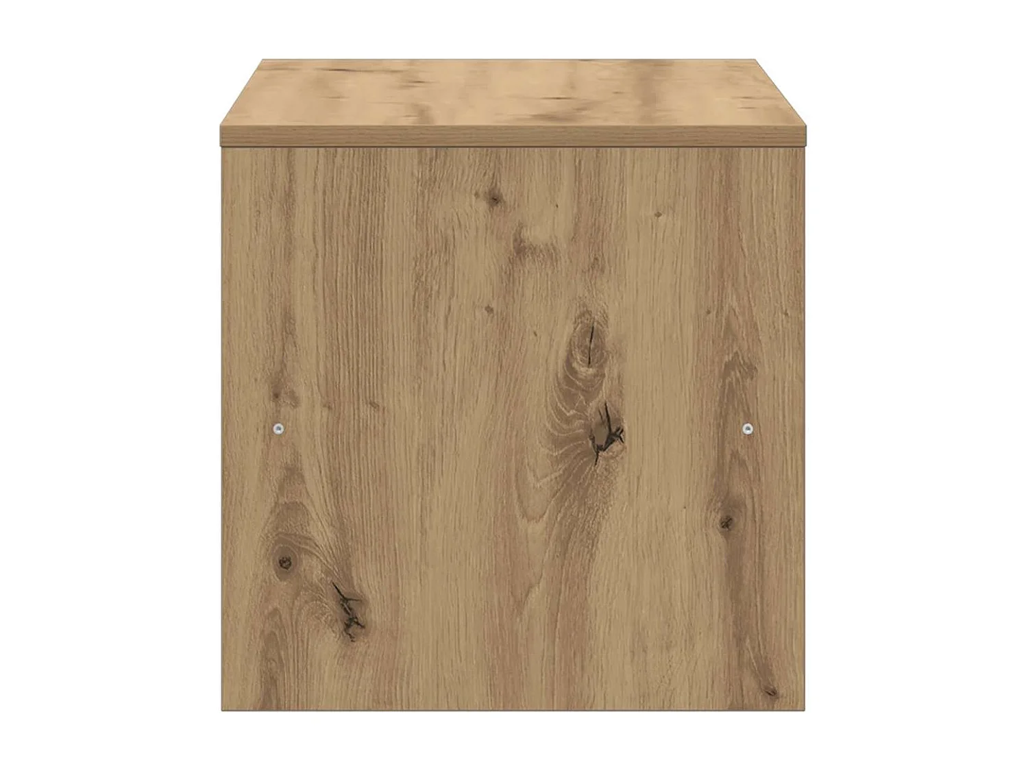 Meuble TV chêne artisanal 80x40x40 cm bois d'ingénierie