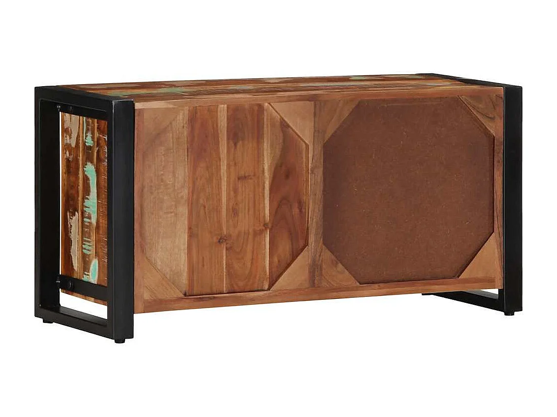 Meuble TV 80x30x40 cm bois de récupération massif