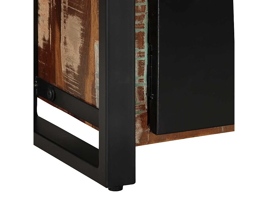 Meuble TV 80x30x40 cm bois de récupération massif