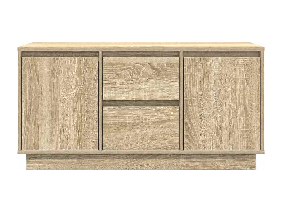 Meuble TV avec lumières LED chêne sonoma 100x41x50 cm