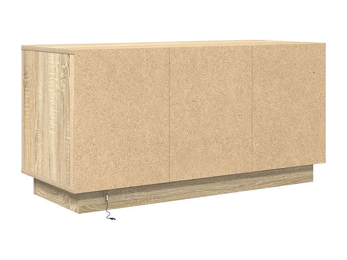 Meuble TV avec lumières LED chêne sonoma 100x41x50 cm