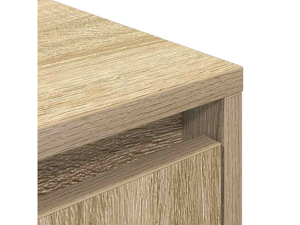 Meuble TV avec lumières LED chêne sonoma 100x41x50 cm