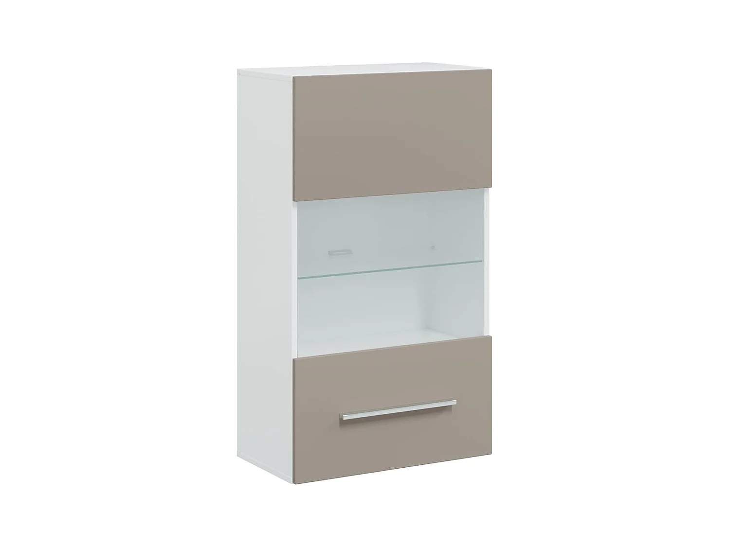 Meubles TV avec lumière LED 5 pcs gris pierre bois d'ingénierie