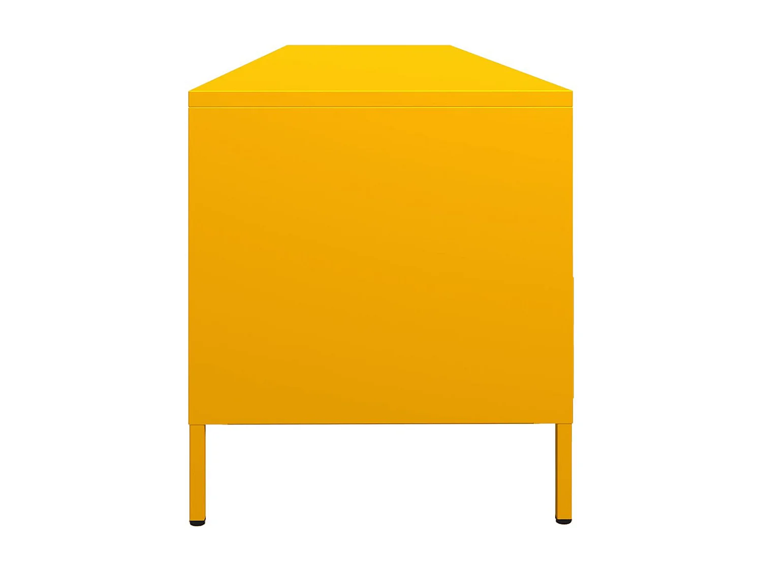 Mobile TV Giallo Senape 202x39x43,5cm Acciaio Laminato a Freddo