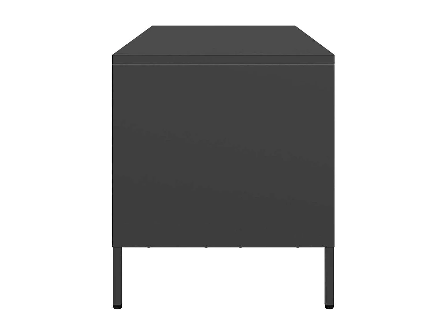 Móvel de TV 101,5x39x43,5 cm aço laminado a frio preto