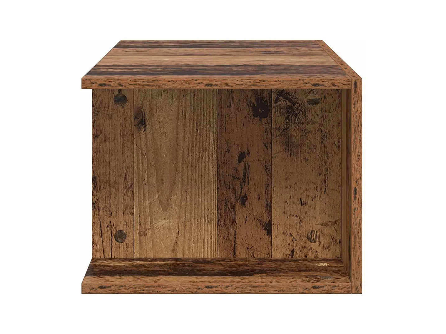 TV-Schrank mit LED-Leuchten Altholz-Optik 90x39x30 cm