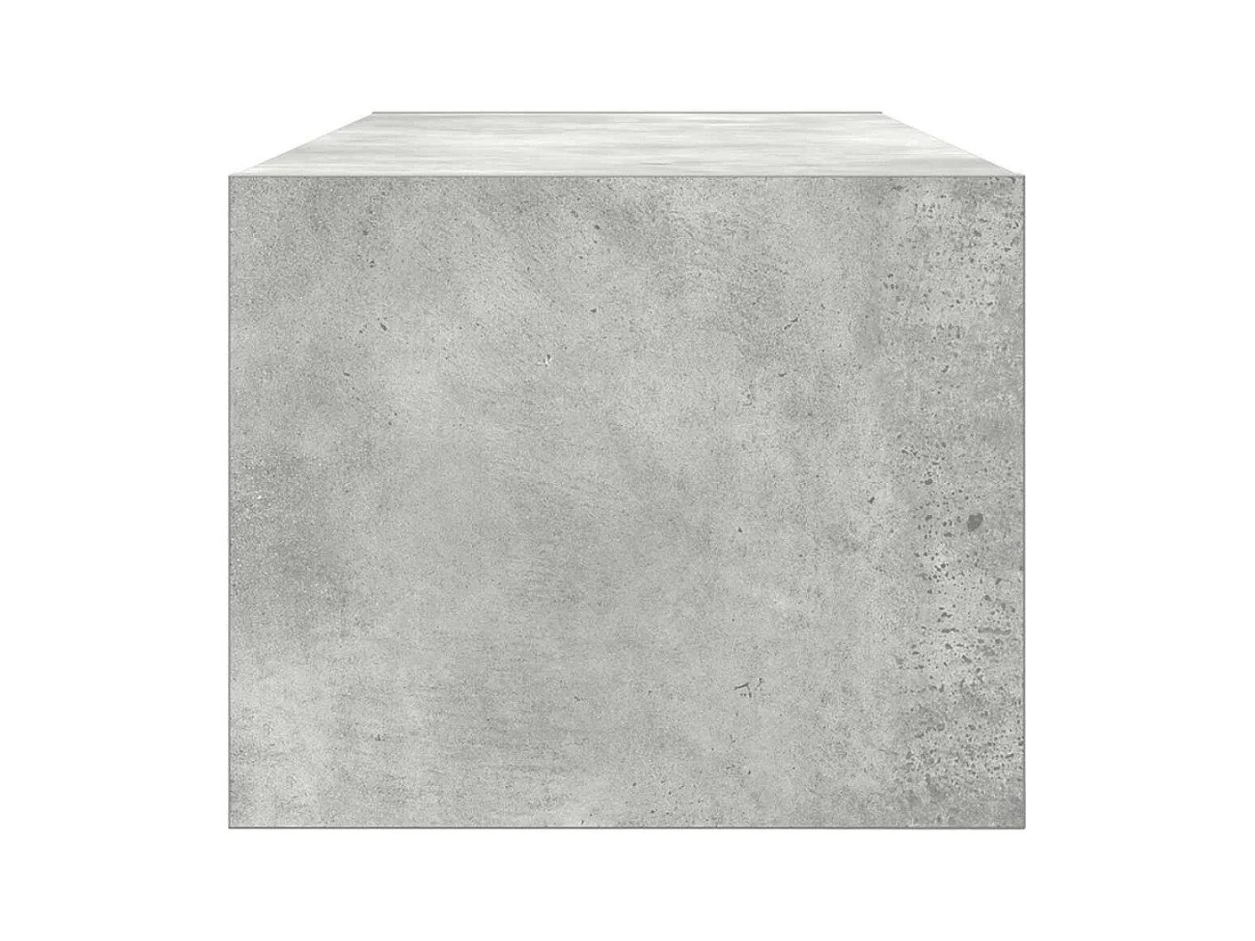Meuble TV gris béton 80x31x25,5 cm bois d'ingénierie