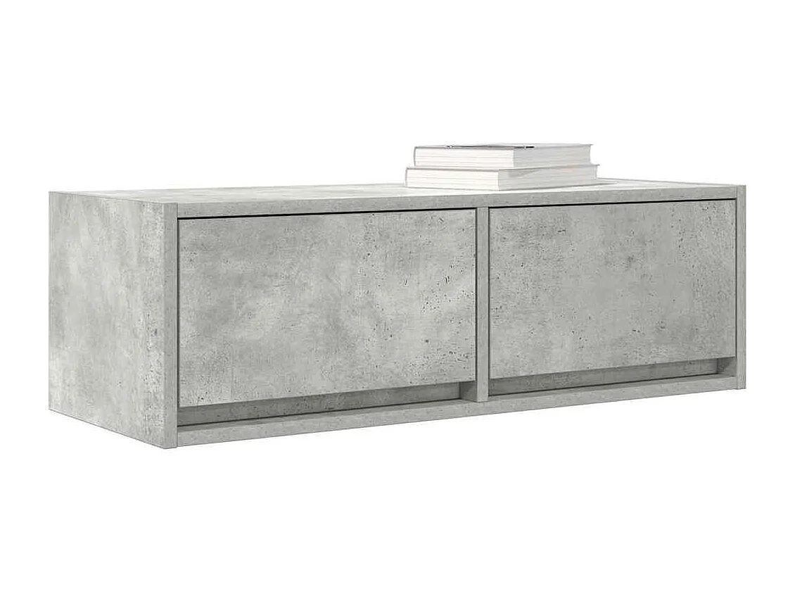 TV-Schrank Betongrau 80x31x25,5 cm Holzwerkstoff