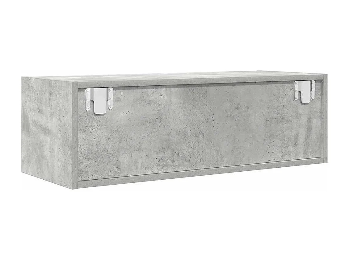 TV-Schrank Betongrau 80x31x25,5 cm Holzwerkstoff