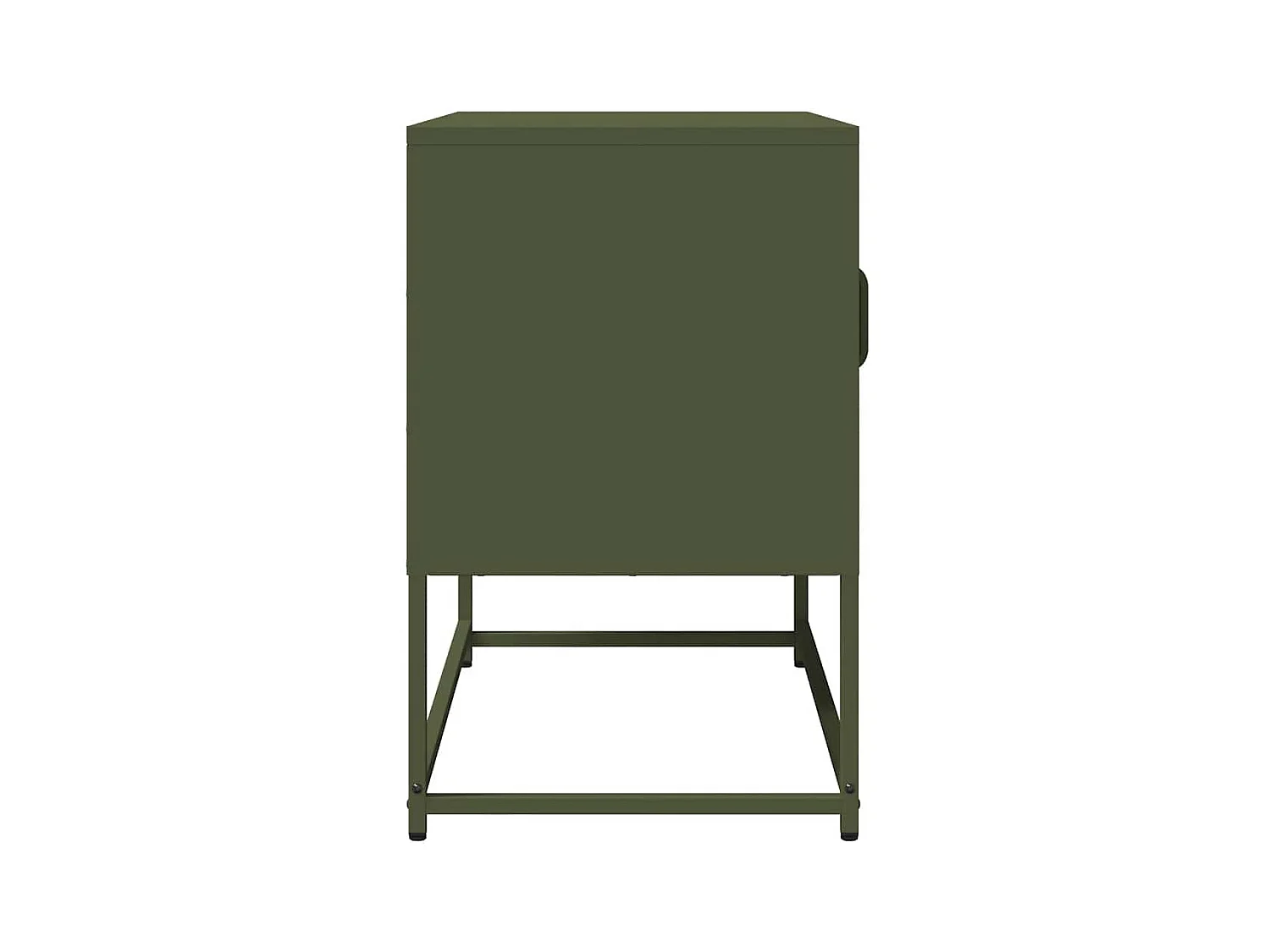 Meuble TV vert olive 68x39x60,5 cm acier laminé à froid