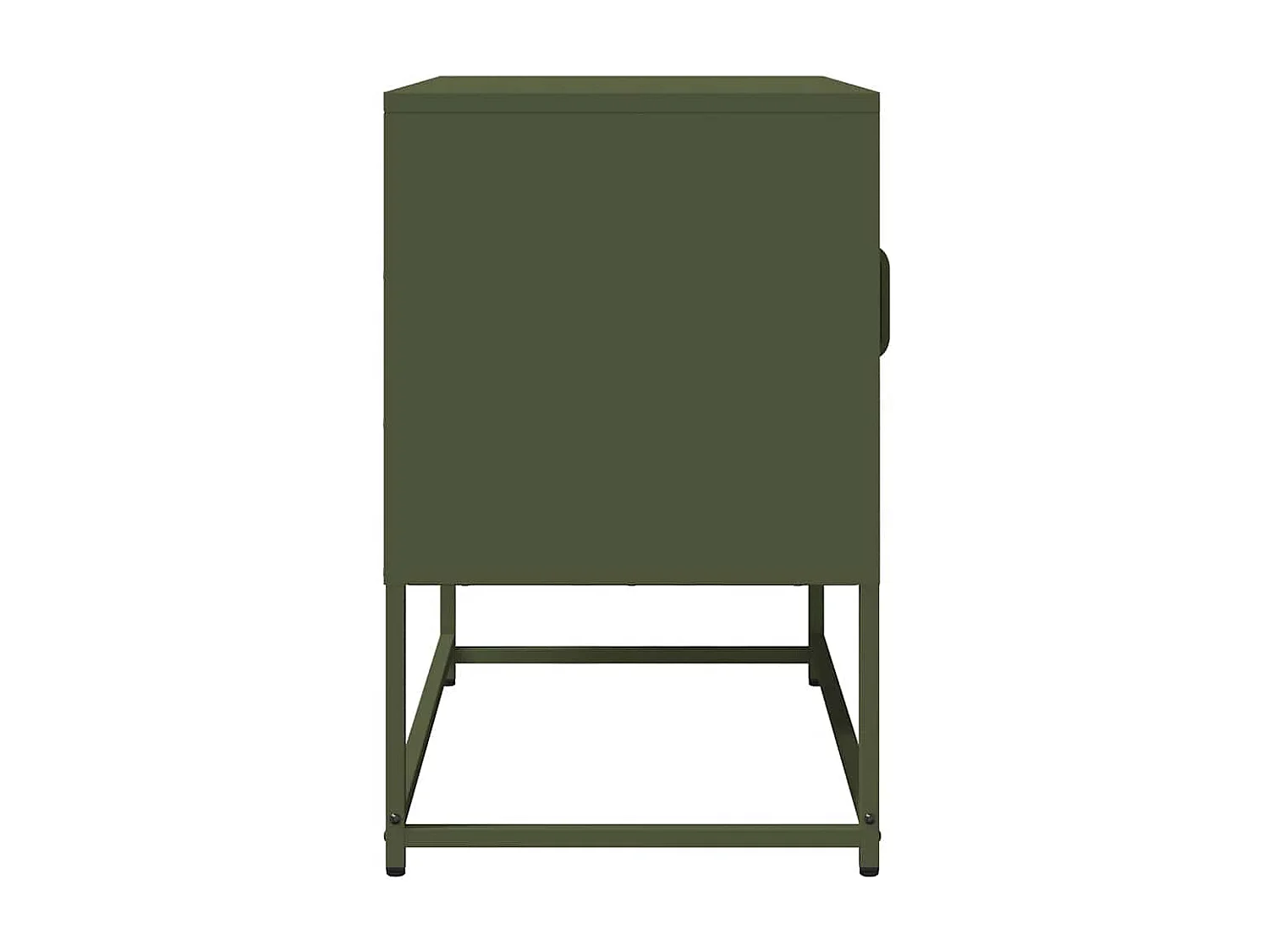 Meuble TV vert olive 68x39x60,5 cm acier laminé à froid