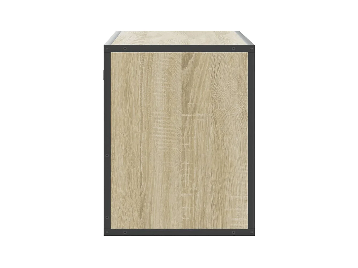 Tv-meubel 100x31x39,5cm bewerkt hout metaal sonoma eikenkleurig