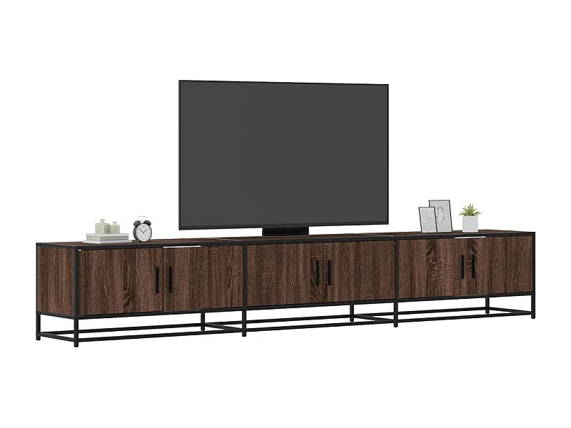 Mobile TV Rovere Marrone 240x35x41 cm in Legno Multistrato
