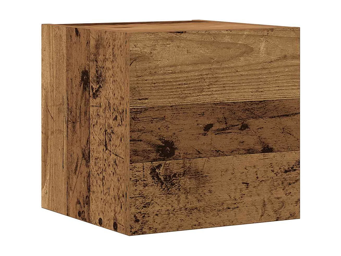 Set Mobile TV 5 pz Montato a Parete Legno Antico in Truciolato