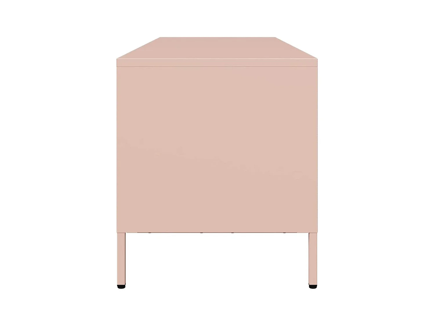 Tv-meubel 135x39x43,5 cm koudgewalst staal roze