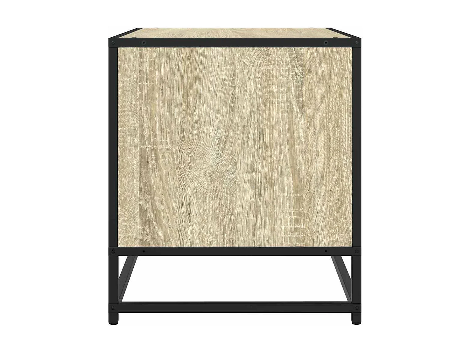 Tv-meubel 61x40x46 cm bewerkt hout metaal sonoma eikenkleurig