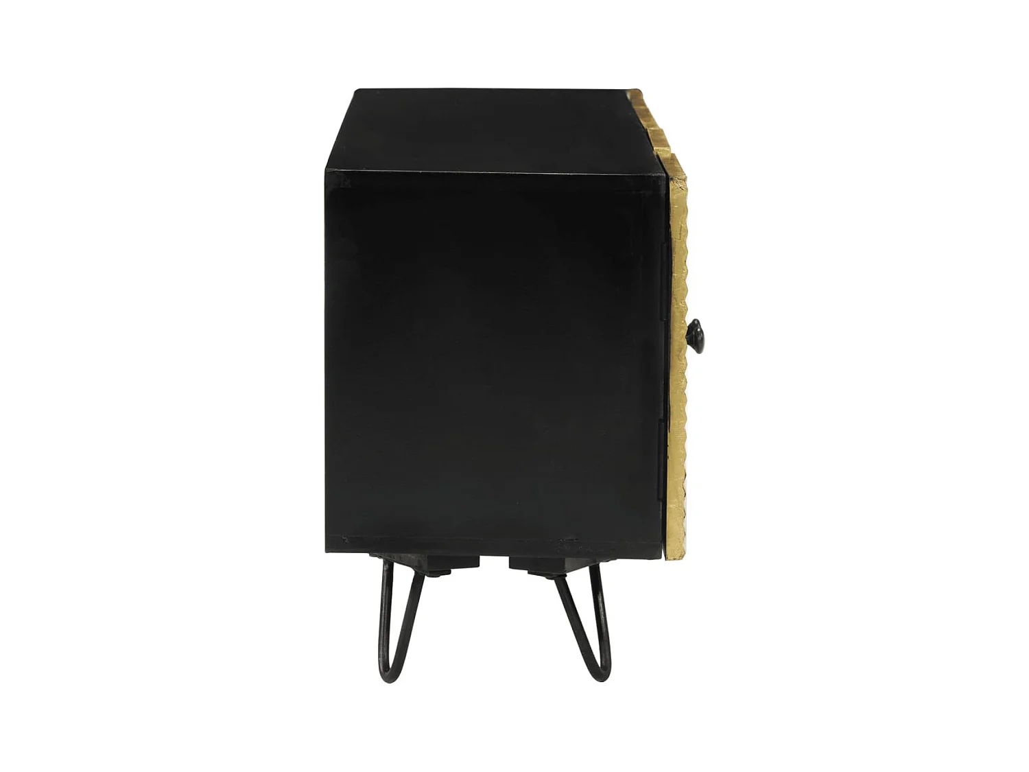 Meuble TV 110x30x45 cm bois massif de manguier