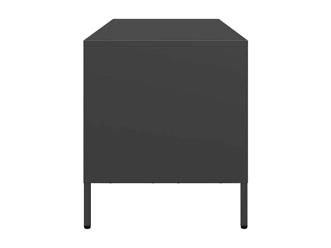 Tv-meubel 68x39x43,5 cm koudgewalst staal zwart
