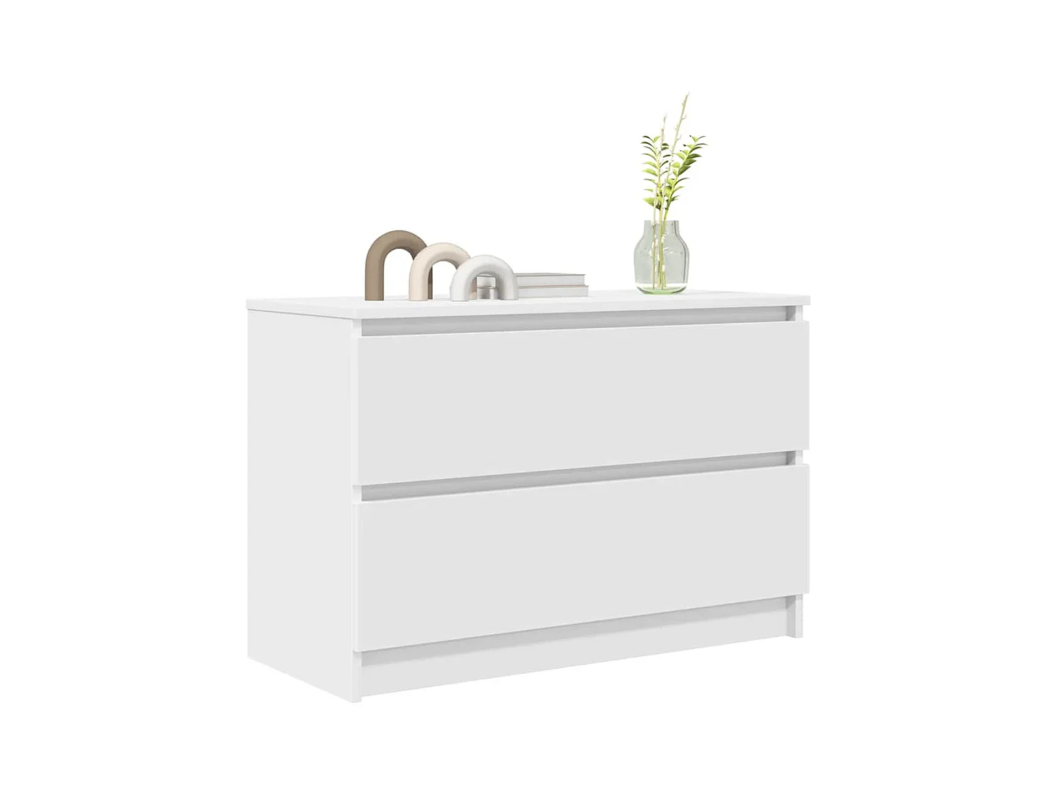 Meuble TV blanc 80x35x54 cm bois d'ingénierie