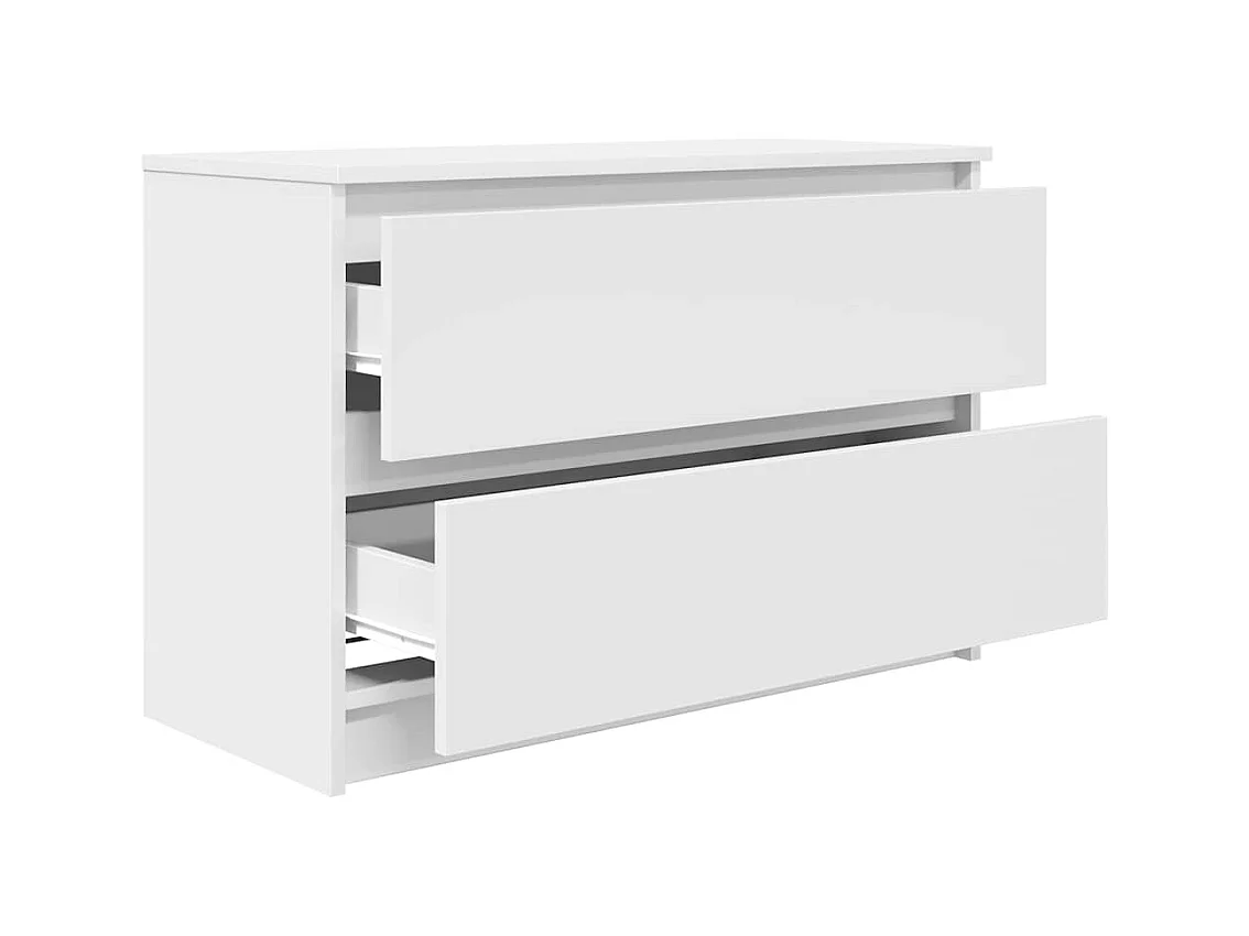 Meuble TV blanc 80x35x54 cm bois d'ingénierie