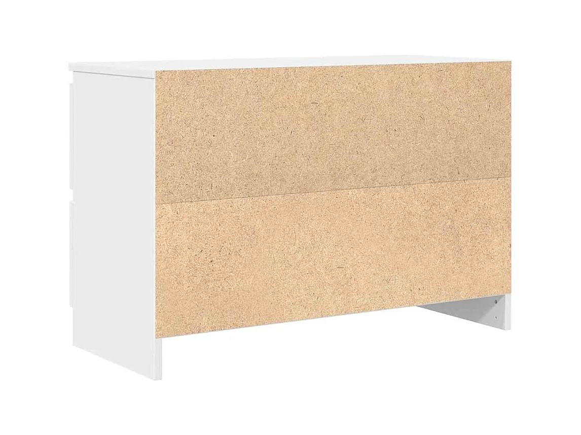 Meuble TV blanc 80x35x54 cm bois d'ingénierie