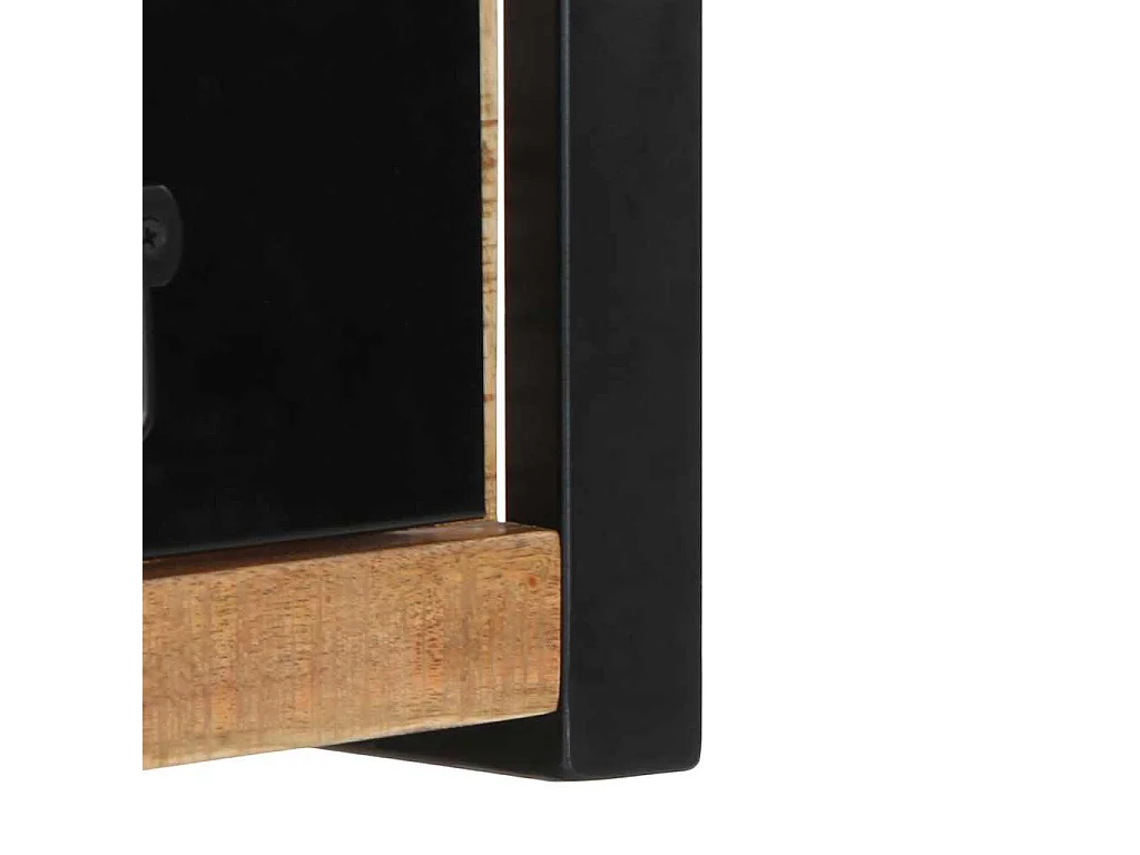 Meuble TV 100x30x25 cm bois massif de manguier brut