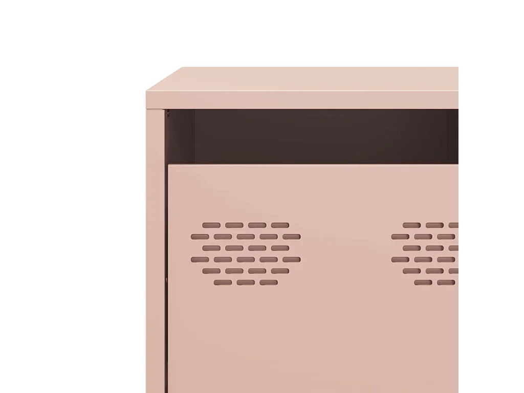 TV-Schrank Rosa 101,5x39x43,5 cm Kaltgewalzter Stahl