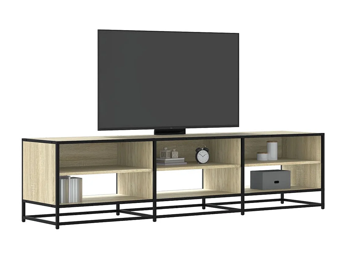 Meuble TV chêne sonoma 180x40x46 cm bois d'ingénierie