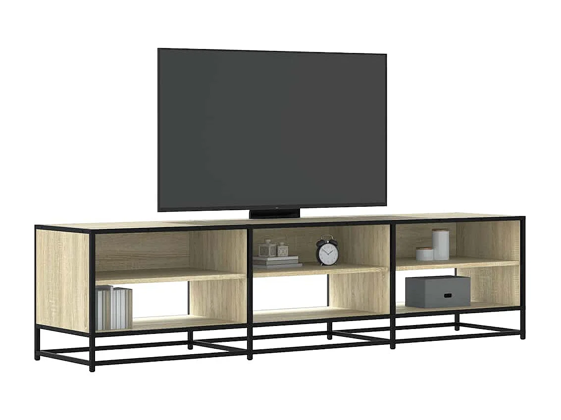 Meuble TV chêne sonoma 180x40x46 cm bois d'ingénierie