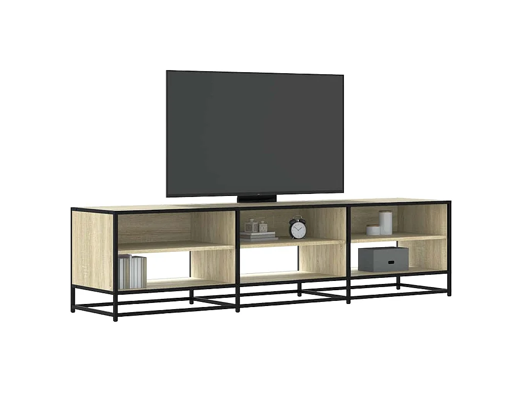 Meuble TV chêne sonoma 180x40x46 cm bois d'ingénierie