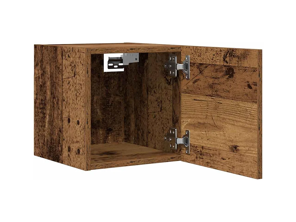 TV-Wandschränke 2 Stk. Altholz-Optik 30,5x30x30 cm