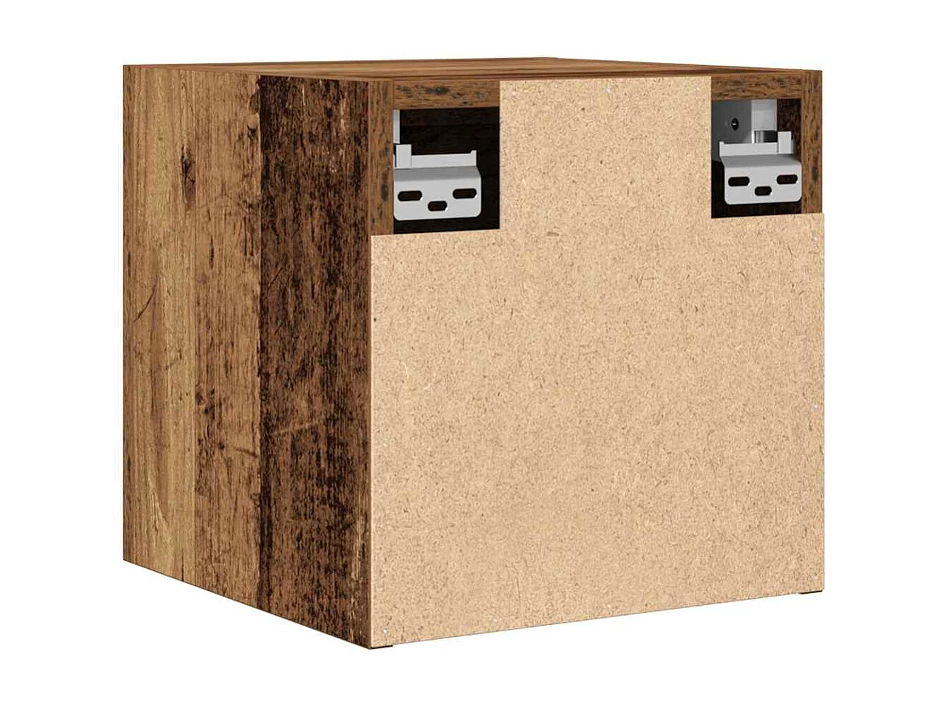 Meuble TV mural 2 pcs vieux bois 30,5x30x30 cm