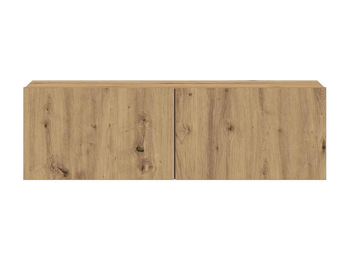 Meubles TV muraux 3 pcs chêne artisanal bois d'ingénierie