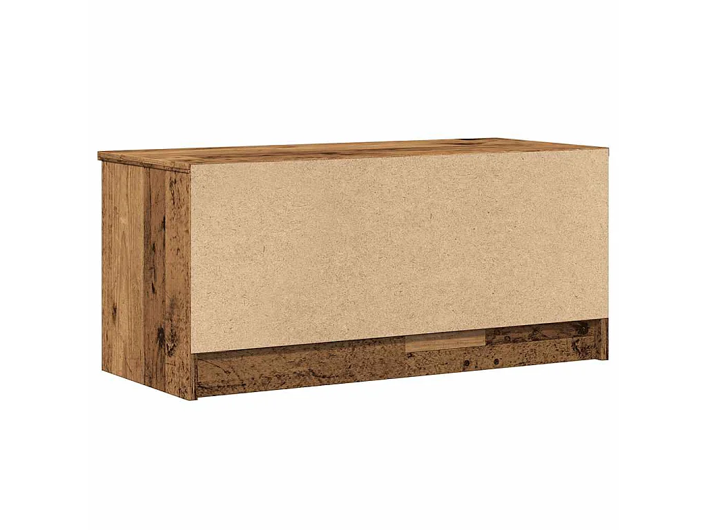 Tv-meubel 80x35x36,5 cm bewerkt hout oud houtkleurig