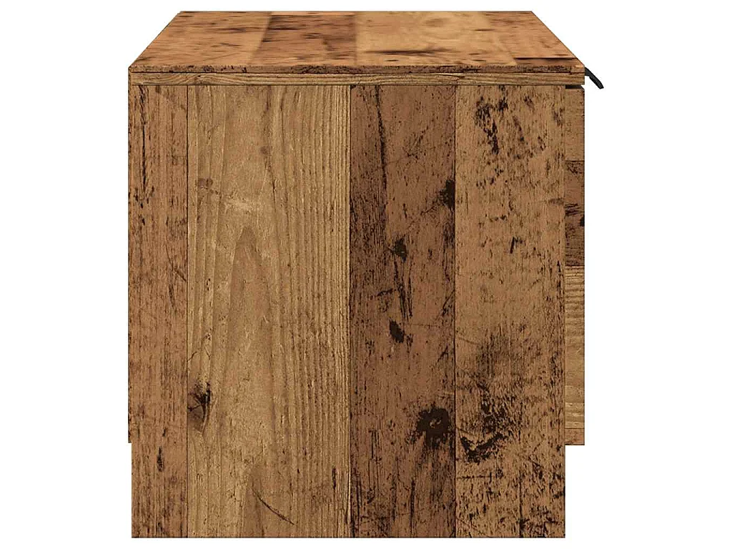 Tv-meubel 80x35x36,5 cm bewerkt hout oud houtkleurig