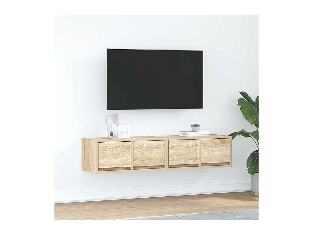 Tv-meubelen 2 st 60x31x25,5 cm bewerkt hout sonoma eikenkleurig