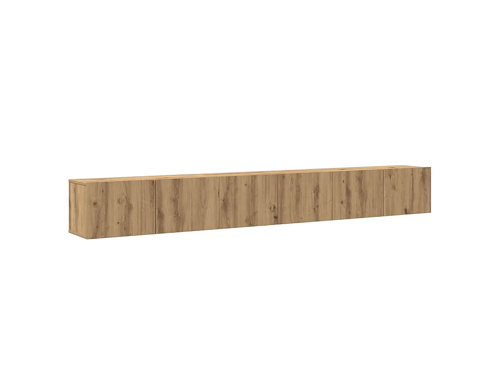 Ensemble de meuble TV mural 3 pcs chêne artisanal