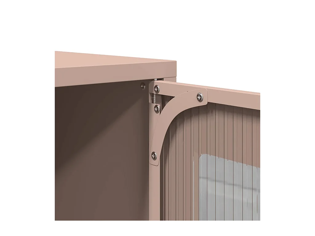 Tv-meubel 68x39x60,5 cm koudgewalst staal roze