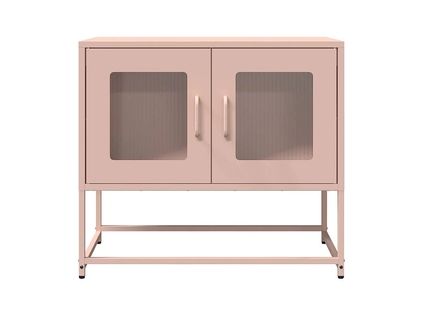 Tv-meubel 68x39x60,5 cm koudgewalst staal roze