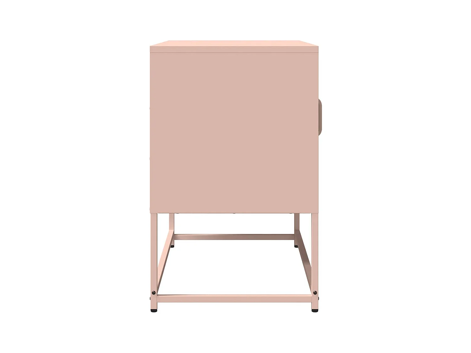 Tv-meubel 68x39x60,5 cm koudgewalst staal roze