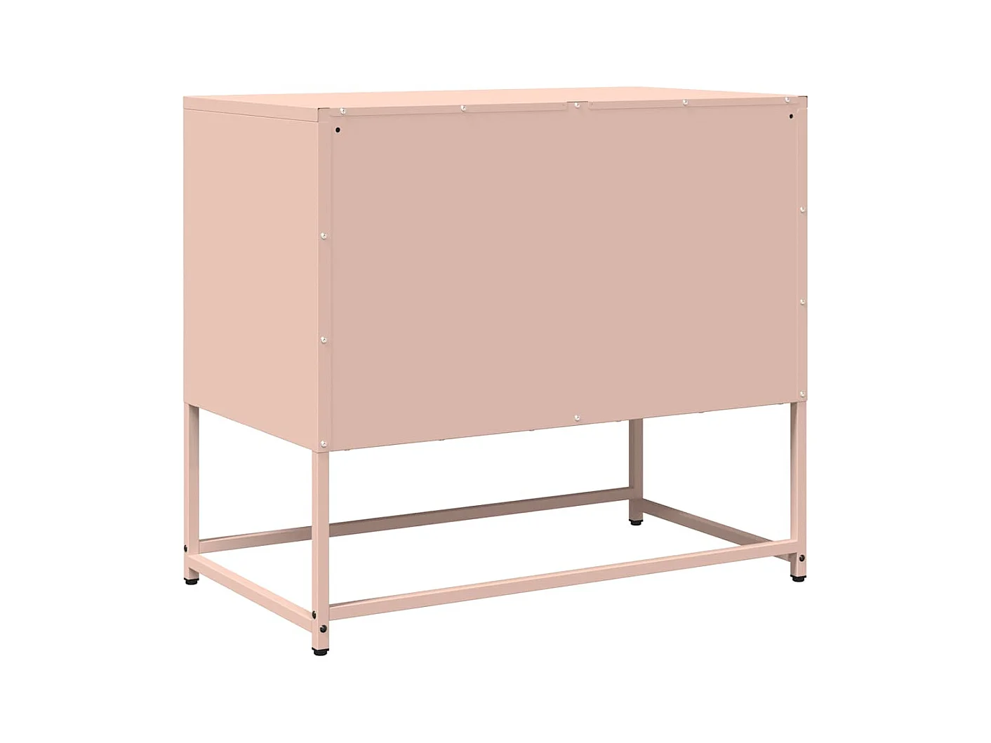 Tv-meubel 68x39x60,5 cm koudgewalst staal roze
