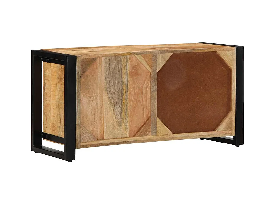 Tv-meubel 80x30x40 cm massief ruw mangohout