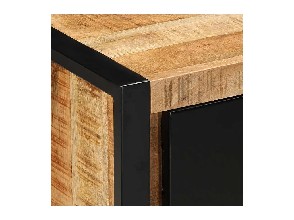 Tv-meubel 80x30x40 cm massief ruw mangohout